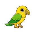 Charming Yellow-naped Amazon Bird Design Royalty Free Stock Photo