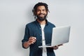 Charming young African man in eyewear Royalty Free Stock Photo