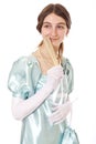 Charming young victorian lady Royalty Free Stock Photo