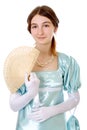 Charming young victorian lady Royalty Free Stock Photo