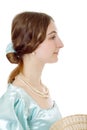 Charming young victorian lady Royalty Free Stock Photo