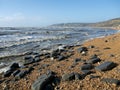 Charmouth Seascape - February Royalty Free Stock Photo