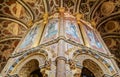 The Charola, round Templar church in the Convent of Christ Convento de Cristo Tomar, in the Centro region of Portugal,
