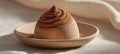 Charoset Mound Sculpt Dome with Cinnamon Swirl in Studio Interior Royalty Free Stock Photo