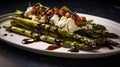 Charred Asparagus with Dates and Goat Cheese: a harmonious balance of flavors and textures