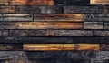 Charred Timber Plank Background AI Illustration