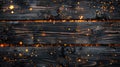 Charred wood texture featuring glowing embers for a dramatic effect. Ai Generated Royalty Free Stock Photo