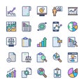 Chart Analysis Flat Vectors Pack