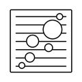 Chart bubble line vector icon which can easily modify or edit Royalty Free Stock Photo