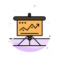 Chart, Business, Challenge, Marketing, Solution, Success, Tactics Abstract Flat Color Icon Template Royalty Free Stock Photo