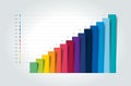 Chart, column graph, infographic element Royalty Free Stock Photo