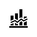 Chart column icon. Simple business performance icons for ui and ux, website or mobile application Royalty Free Stock Photo