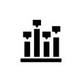 Chart column icon. Simple business performance icons for ui and ux, website or mobile application Royalty Free Stock Photo