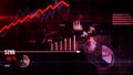 Economy, statistic, global business and finance 3d chart illustration Royalty Free Stock Photo