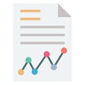 Chart, creative web Color Vector icon which can easily modify or edit Royalty Free Stock Photo
