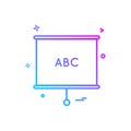 chart diagrame office icon vector design