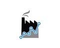 Chart Factory Logo Template Design Vector, Emblem, Design Concept, Creative Symbol, Icon