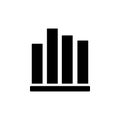 Chart graph diagram bar histograms icon. Simple business performance icons for ui and ux, website or mobile application