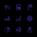 chart , graph , percentage , navigation , share , eps icons set Royalty Free Stock Photo