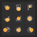 chart , graph , percentage , navigation , share , eps icons set Royalty Free Stock Photo