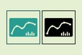 Chart icon. icon related to UI elements. suitable for web site, app, user interfaces,element, printable etc. solid icon style. Royalty Free Stock Photo