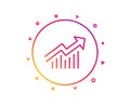 Chart line icon. Report graph sign. Vector Royalty Free Stock Photo