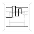 Chart line vector icon which can easily modify or edit Royalty Free Stock Photo