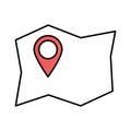 Chart Line vector icon which can easily modify or edit Royalty Free Stock Photo