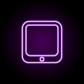 chart neon icon. Elements of web set. Simple icon for websites, web design, mobile app, info graphics Royalty Free Stock Photo
