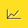 Chart simple vector icon illustration Royalty Free Stock Photo