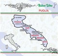 chart of typical wines from Puglia, Italy