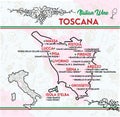 chart of typical wines from Tuscany, Italy.