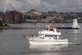 Charter boat Bounty Hunter lit by sun Royalty Free Stock Photo