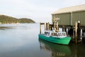 Charter fishing vessel tied up at Mangonui wharf harbour, Far No