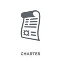 Charter icon from Delivery and logistic collection.