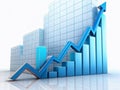 Charting a Course for Financial Success A Panoramic View of Robust Business Growth Demonstrated by a Dynamic Upward Royalty Free Stock Photo