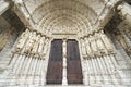 Chartres - Cathedral facade Royalty Free Stock Photo