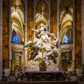 Chartres Cathedral interior detail, France Royalty Free Stock Photo