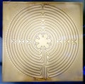 Chartres Cathedral Plan of Labyrinth Royalty Free Stock Photo
