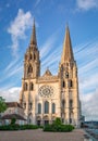 Chartres Cathedral on a sunny day Royalty Free Stock Photo