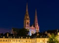 Lumiere light show at Chartres Cathedral Royalty Free Stock Photo