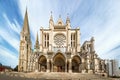 South side of Chartres Cathedral Royalty Free Stock Photo