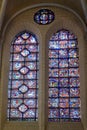 Stained-glass windows in Chartres Cathedral Royalty Free Stock Photo