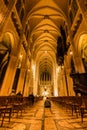 Interior Cathedral of Chartres in France Royalty Free Stock Photo