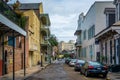 Chartres Street, in the French Quarter, New Orleans, Louisiana Royalty Free Stock Photo