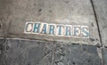 Chartres street signs in New Orleans Royalty Free Stock Photo