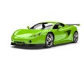 Chartreuse green modern fast sports super car