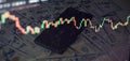 Charts of financial instruments with various type of indicators including volume analysis for professional technical analysis on