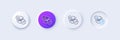 Charts, Statistics line icon. Report graph sign. Line icons. Vector