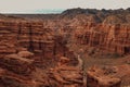 Charyn Canyon  Kazakhstan - 2020: Beautiful landscape of the world's second largest canyon Royalty Free Stock Photo